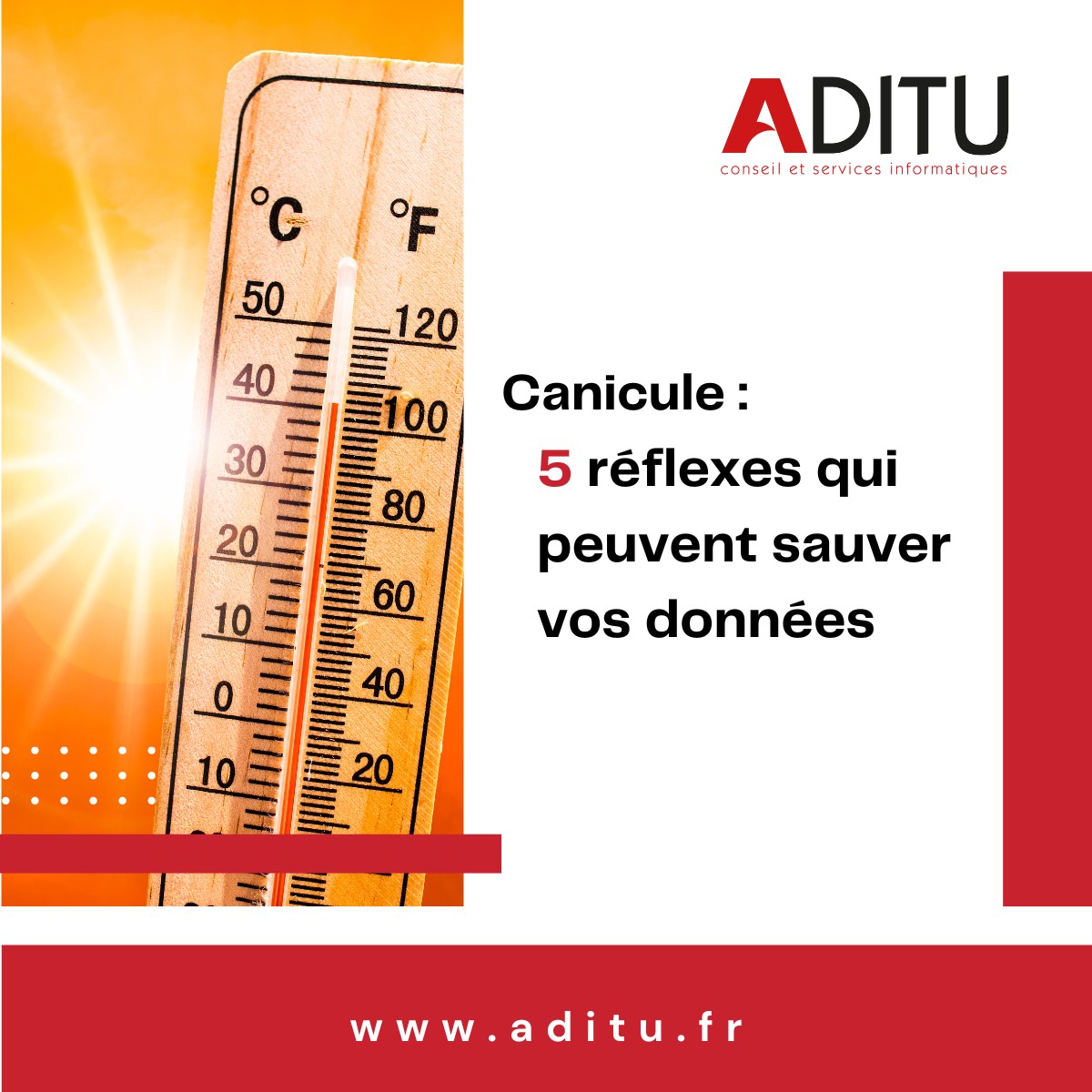 Canicule postes informatiques en danger