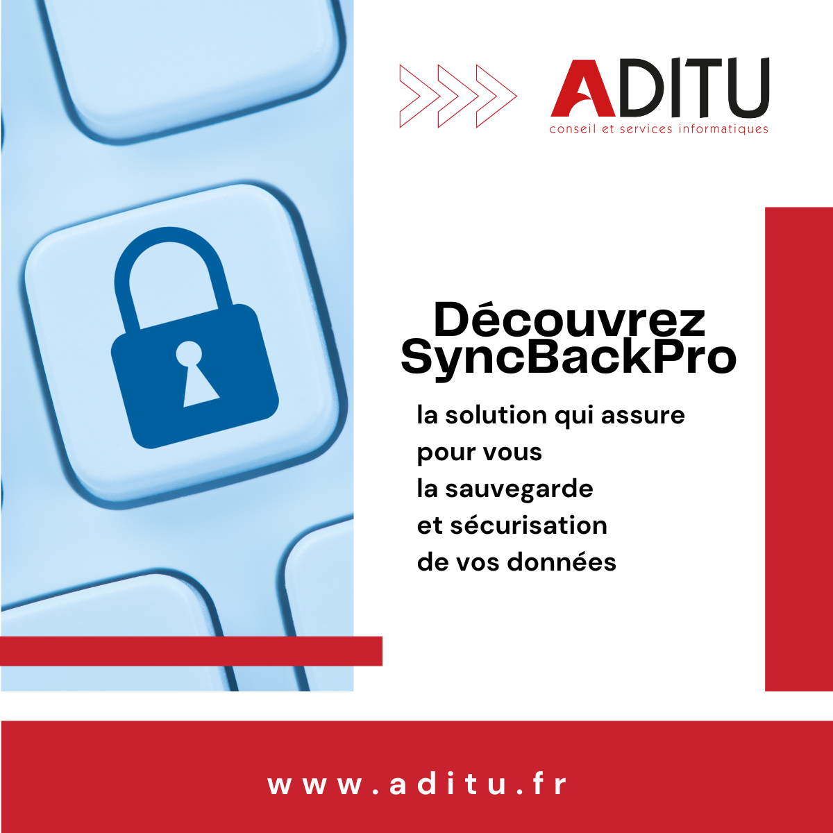 Découvrez SyncBackPro, la solution qui assure pour vous les sauvegardes de vos données.